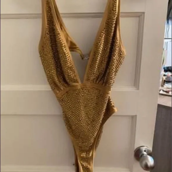 Hot Miami Style Crystal Swimsuit - Picture 3 of 5